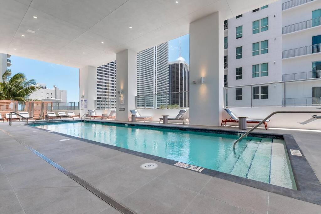 Stylish Modern Downtown Studio Free Parking Apartamento Miami Exterior foto