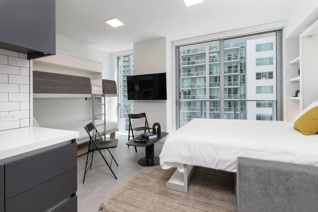 Stylish Modern Downtown Studio Free Parking Apartamento Miami Exterior foto